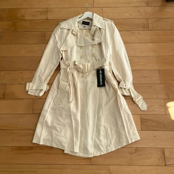 NWT - Ann Demeulemeester FW05 Silk Trench Coat - Picture 1 of 8